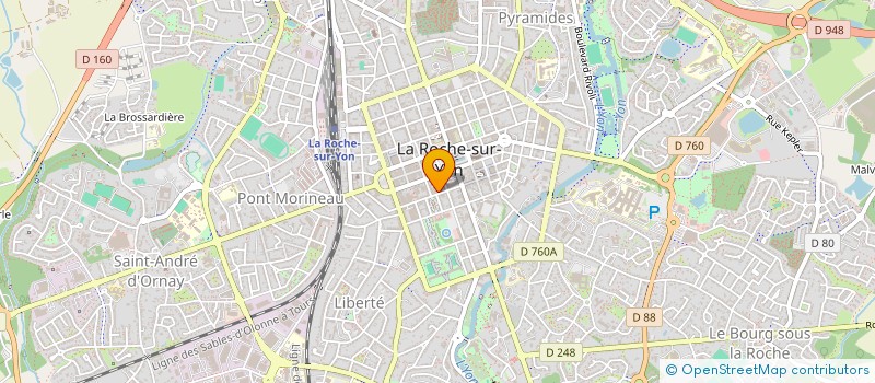 localisation de l'entreprise MONSIEUR FERNAND COUTAUD  LA ROCHE-SUR-YON