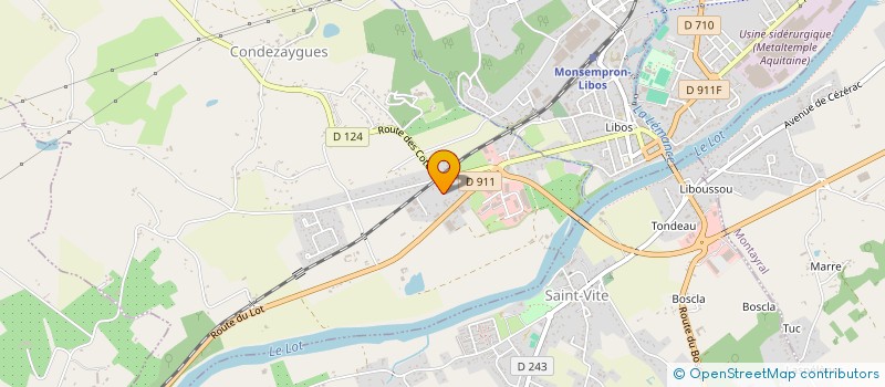 localisation de l'entreprise MONSIEUR FERNAND CRUZ  CONDEZAYGUES