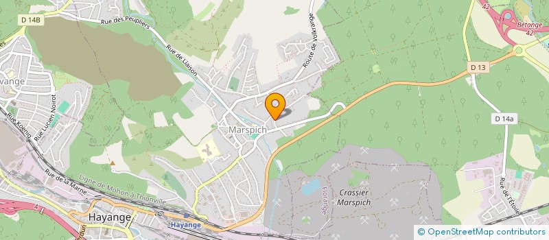 localisation de l'entreprise MONSIEUR FERNAND DE AMORIN  HAYANGE