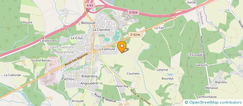 localisation de l'entreprise MONSIEUR FERNAND DE PONTE  SAINT-GEOURS-DE-MAREMNE