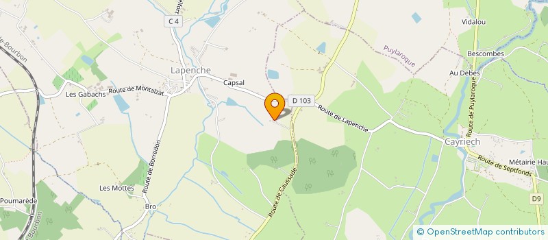 localisation de l'entreprise MONSIEUR FERNAND DEBARD  LAPENCHE