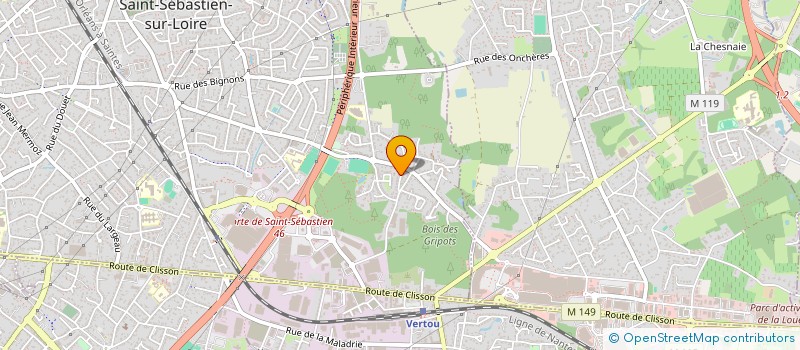 localisation de l'entreprise MONSIEUR FERNAND DELANNAY  SAINT-SEBASTIEN-SUR-LOIRE