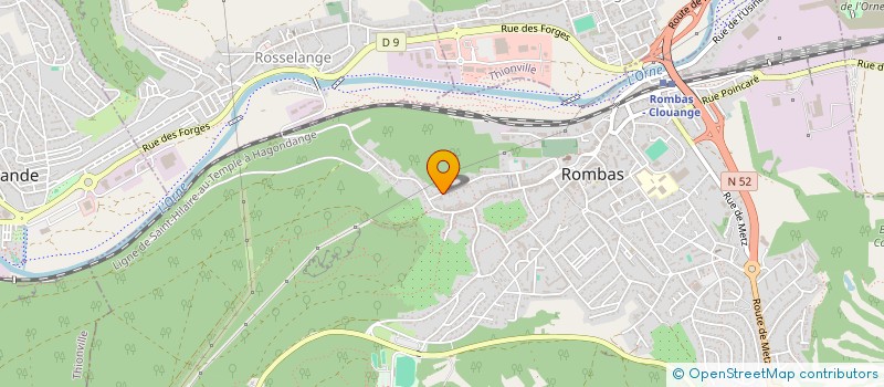 localisation de l'entreprise MONSIEUR FERNAND DELLINGER  ROMBAS