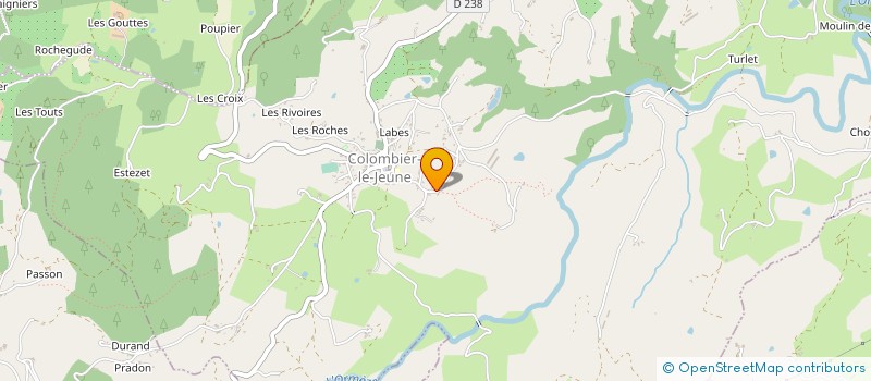 localisation de l'entreprise MONSIEUR FERNAND DESPESSE  COLOMBIER-LE-JEUNE