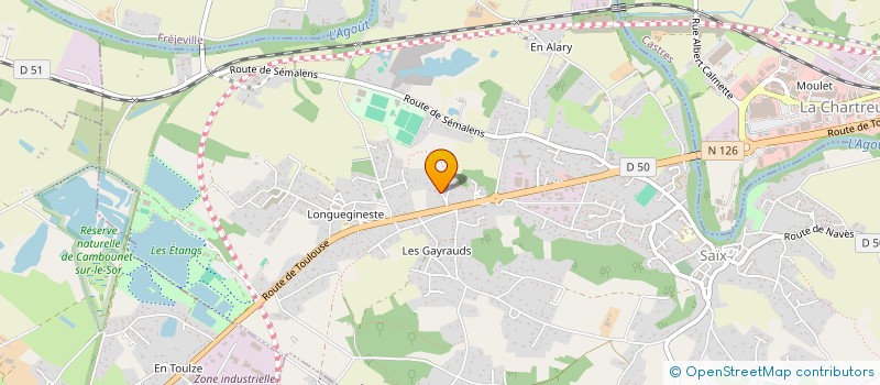 localisation de l'entreprise MONSIEUR FERNAND DUARTE à SAIX