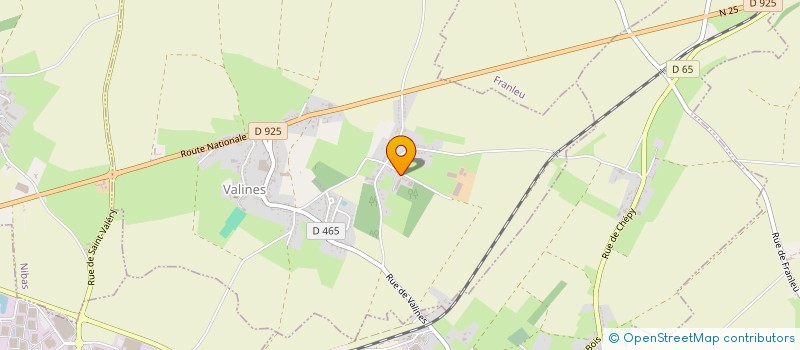 localisation de l'entreprise MONSIEUR FERNAND DUMESNIL  VALINES