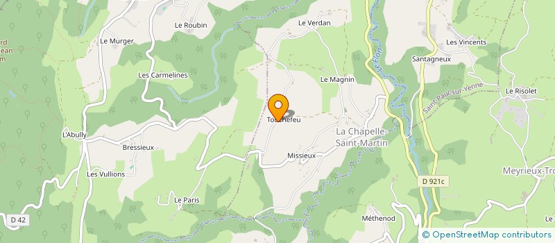 localisation de l'entreprise MONSIEUR FERNAND GACHE  LA CHAPELLE-SAINT-MARTIN