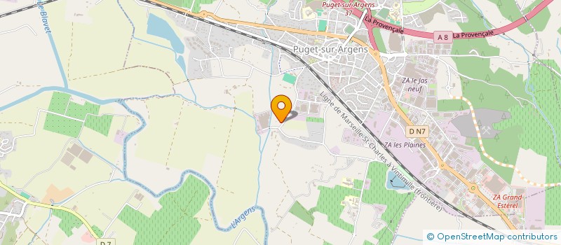 localisation de l'entreprise MONSIEUR FERNAND GARNERO  PUGET-SUR-ARGENS