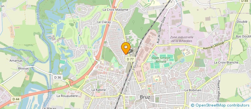 localisation de l'entreprise MONSIEUR FERNAND GARNIER  BRUZ