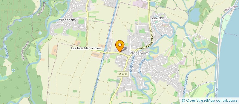 localisation de l'entreprise MONSIEUR FERNAND GASSER  PLOBSHEIM