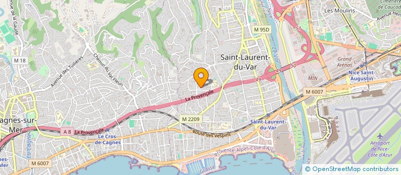 localisation de l'entreprise MONSIEUR FERNAND GAUGAIN  SAINT-LAURENT-DU-VAR