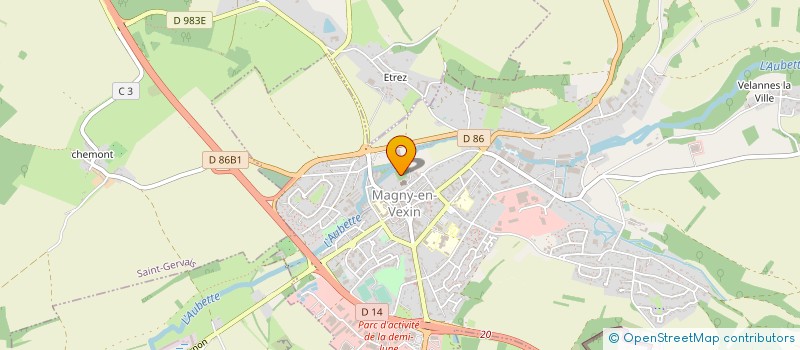 localisation de l'entreprise MONSIEUR FERNAND GIROD à MAGNY-EN-VEXIN