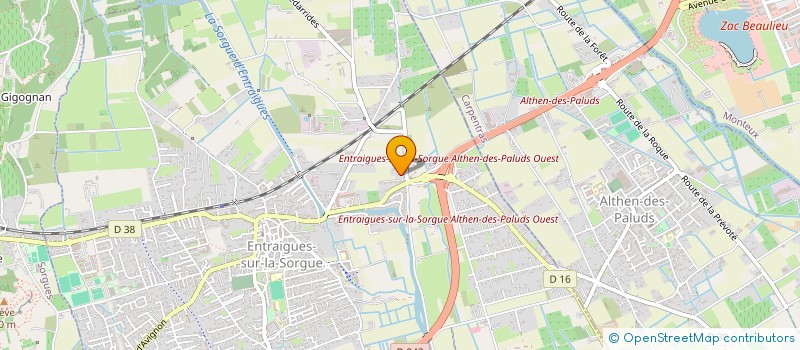 localisation de l'entreprise MONSIEUR FERNAND GONTIER  ENTRAIGUES-SUR-LA-SORGUE