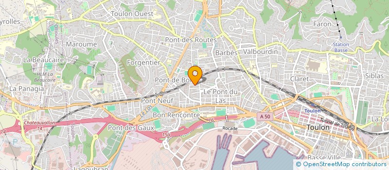 localisation de l'entreprise MONSIEUR FERNAND GUEBEL  TOULON