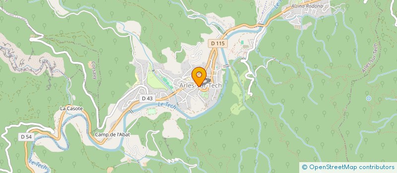 localisation de l'entreprise MONSIEUR FERNAND HENNECART  ARLES SUR TECH