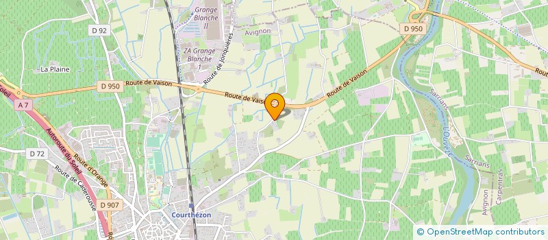 localisation de l'entreprise MONSIEUR FERNAND HUGON  COURTHEZON