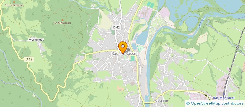 localisation de l'entreprise MONSIEUR FERNAND JOUSSERAND  BAS-EN-BASSET