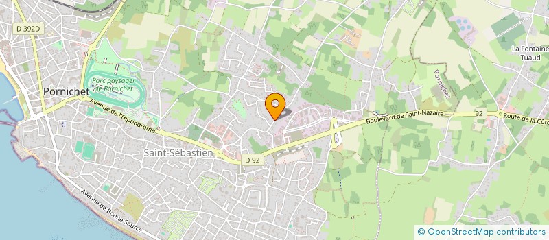 localisation de l'entreprise MONSIEUR FERNAND JUGUET  PORNICHET