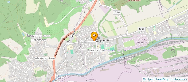 localisation de l'entreprise MONSIEUR FERNAND LADENBURGER  GANDRANGE