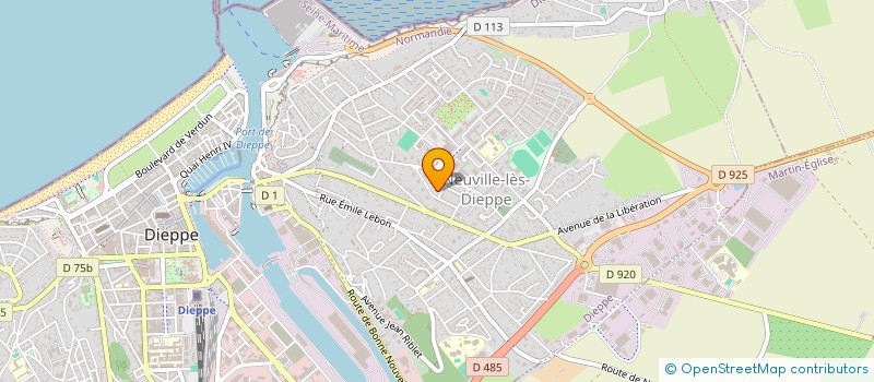 localisation de l'entreprise MONSIEUR FERNAND LAVOLLAY à DIEPPE