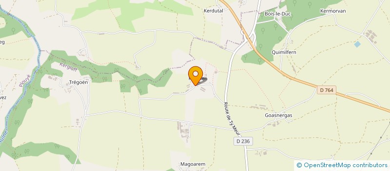 localisation de l'entreprise MONSIEUR FERNAND LE DAIN  KERGLOFF