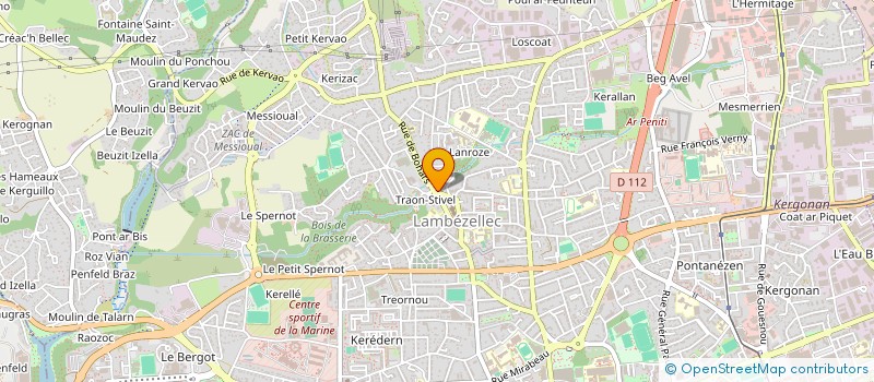 localisation de l'entreprise MONSIEUR FERNAND LE GUELLAUT à BREST