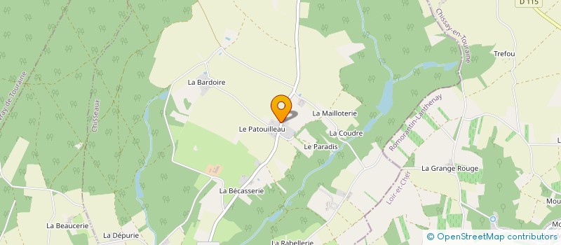 localisation de l'entreprise MONSIEUR FERNAND LORET  CHISSEAUX