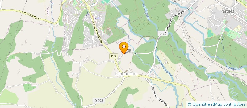 localisation de l'entreprise MONSIEUR FERNAND LOUSTALOT  LAHOURCADE