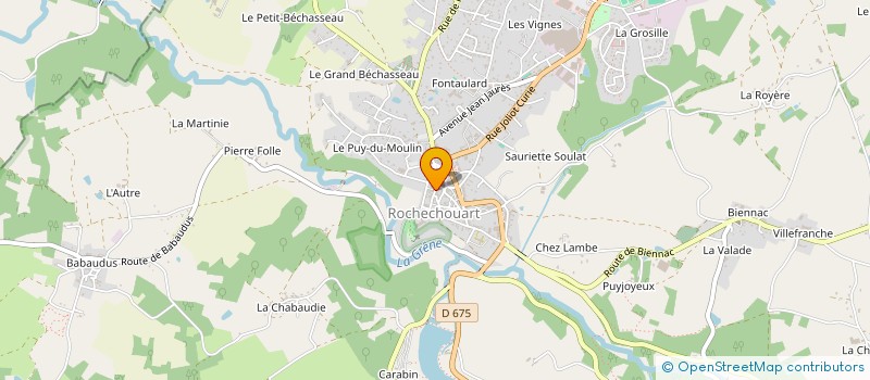 localisation de l'entreprise MONSIEUR FERNAND MACRAIGNE  ROCHECHOUART