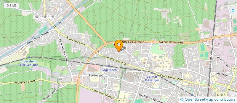 localisation de l'entreprise MONSIEUR FERNAND MADONNA  INGERSHEIM