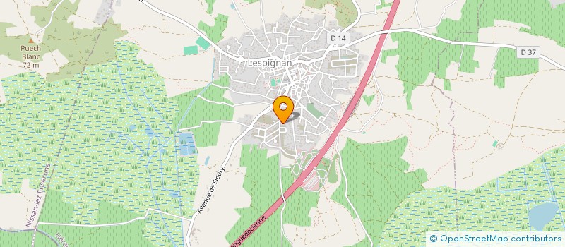 localisation de l'entreprise MONSIEUR FERNAND MARTINEZ  LESPIGNAN