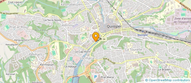 localisation de l'entreprise MONSIEUR FERNAND MAYER à QUIMPER