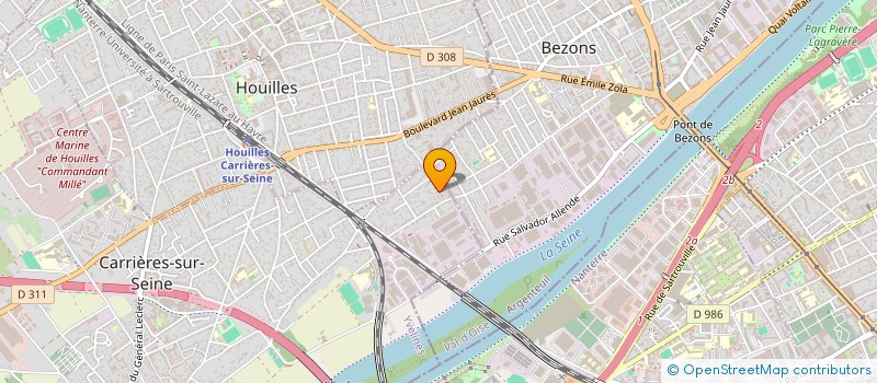 localisation de l'entreprise MONSIEUR FERNAND MAYER  CARRIERES SUR SEINE