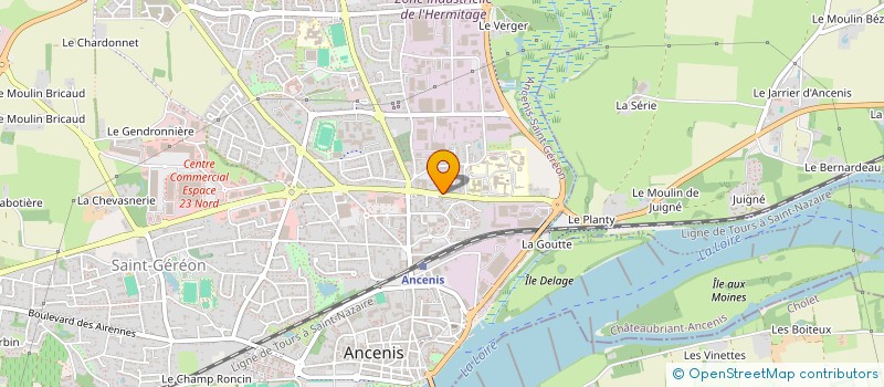 localisation de l'entreprise MONSIEUR FERNAND MELLIER  ANCENIS-SAINT-GEREON