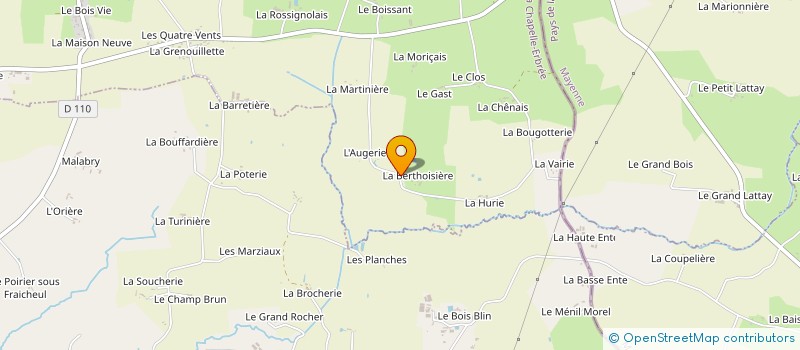 localisation de l'entreprise MONSIEUR FERNAND MERIENNE  LA CHAPELLE-ERBREE