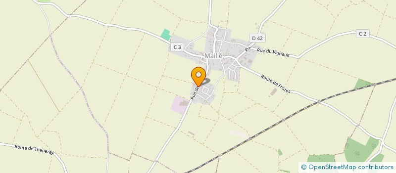 localisation de l'entreprise MONSIEUR FERNAND MERIGOT  MAILLE