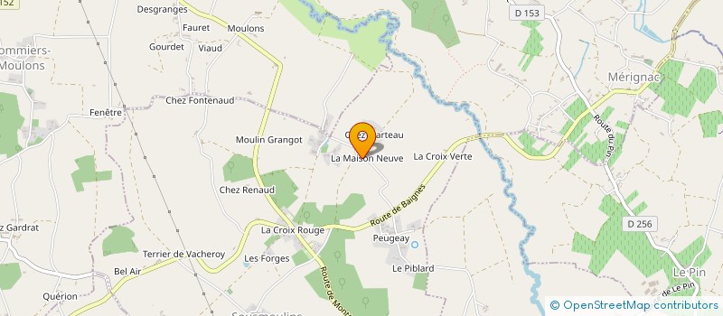 localisation de l'entreprise MONSIEUR FERNAND MESSAC  POMMIERS MOULONS