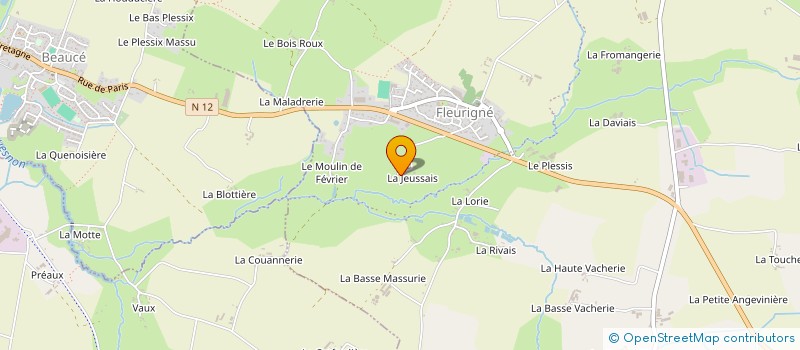 localisation de l'entreprise MONSIEUR FERNAND MONTEMBAULT à LA CHAPELLE FLEURIGNE
