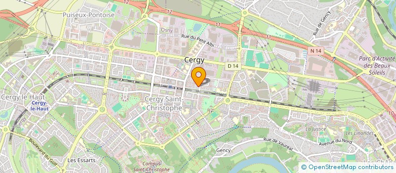 localisation de l'entreprise MONSIEUR FERNAND N'GUYEN  CERGY