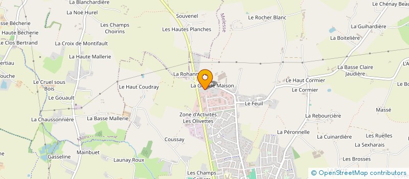 localisation de l'entreprise MONSIEUR FERNAND OZANNE  MELESSE