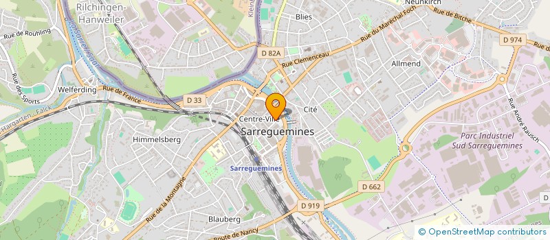 localisation de l'entreprise MONSIEUR FERNAND PETER à SARREGUEMINES