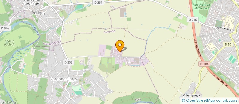 localisation de l'entreprise MONSIEUR FERNAND POITEVIN  VARENNES-JARCY