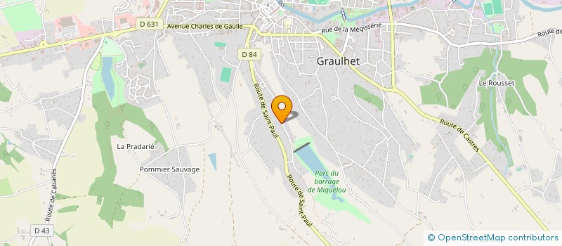 localisation de l'entreprise MONSIEUR FERNAND PON-LAYUS à GRAULHET