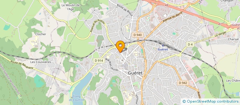 localisation de l'entreprise MONSIEUR FERNAND QUELLET à GUERET