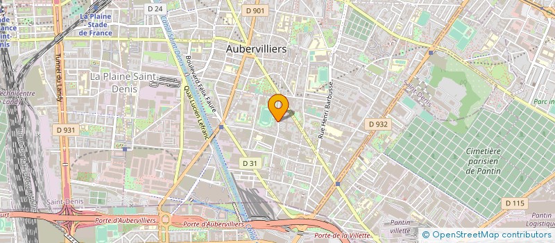 localisation de l'entreprise MONSIEUR FERNAND RAMIREZ  AUBERVILLIERS