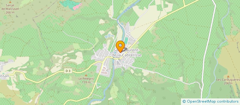 localisation de l'entreprise MONSIEUR FERNAND RAYNAUD  SAINT-LAURENT-DE-LA-CABRERISSE