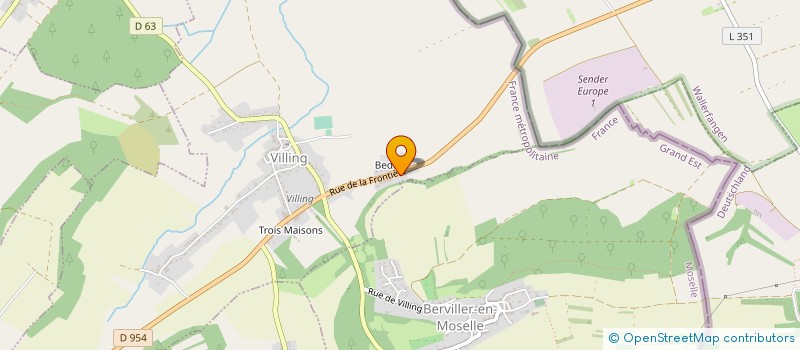 localisation de l'entreprise MONSIEUR FERNAND RESLINGER  HARGARTEN AUX MINES