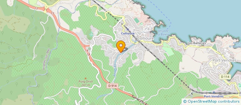 localisation de l'entreprise MONSIEUR FERNAND RIMBAU  COLLIOURE