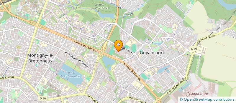 localisation de l'entreprise MONSIEUR FERNAND ROMEO  GUYANCOURT