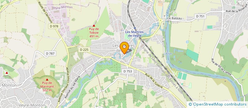 localisation de l'entreprise MONSIEUR FERNAND ROUAIRE  LES MARTRES-DE-VEYRE